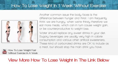 How To Lose Weight In A Week 